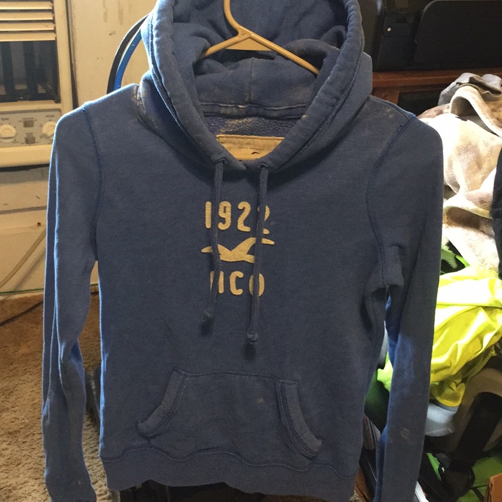 Blue Hollister Hoodie Small